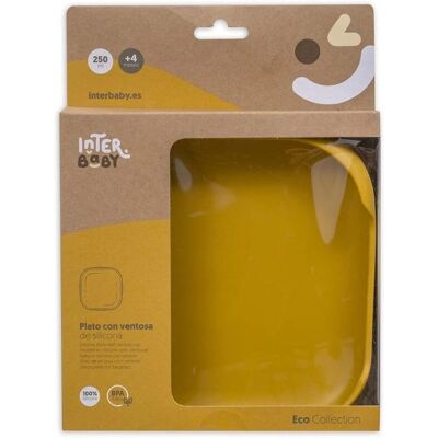 Interbaby SI005-75 Assiette Bébé Ocre - Silicone Interbaby SI005-75 Assiette Bébé Ocre - Silicone
