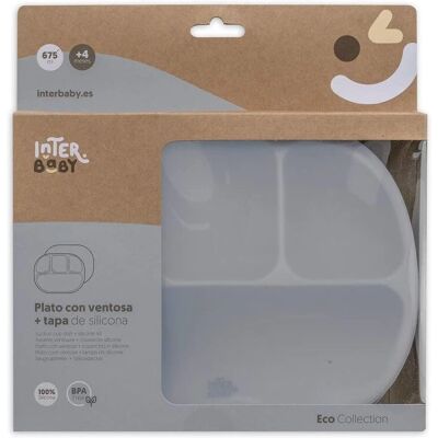 Interbaby Modelo SI008-76 - Juego de platos para bebés con compartimentos Interbaby Modelo SI008-76 - Juego de platos para bebés con compartimentos