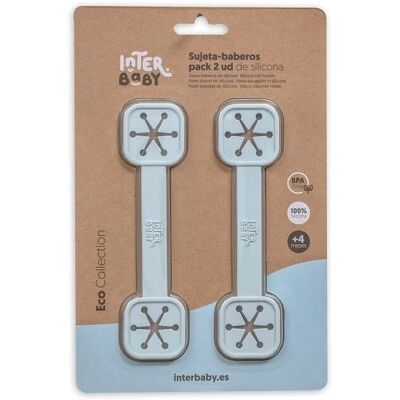 Generic - Bib Clip - Silicone - Blauwgrijs - Accessoire Generic - Bib Clip - Silicone - Blauwgrijs - Accessoire