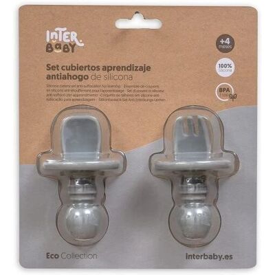 Set di Posate per Bambini SI013-76 - Silicone Antiasfissia Set di Posate per Bambini SI013-76 - Silicone Antiasfissia
