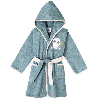 Interbaby 6-8 Jaar Blauwe Badjas - Badjas Interbaby 6-8 Jaar Blauwe Badjas - Badjas
