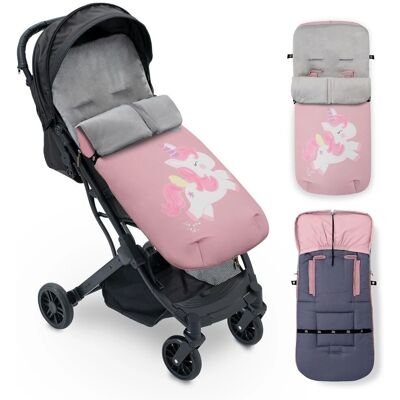 Sac universel rose licorne pour poussette - Sac pour poussette Sac universel rose licorne pour poussette - Sac pour poussette