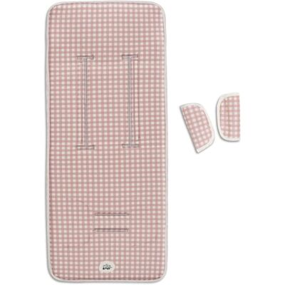 Interbaby Rosa Vichy Barnvagnsmadrass Interbaby Rosa Vichy Barnvagnsmadrass