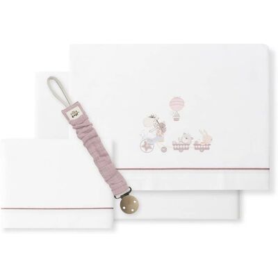 Draps en Coton Interbaby - 3 pièces, pour 60x120cm Draps en Coton Interbaby - 3 pièces, pour 60x120cm