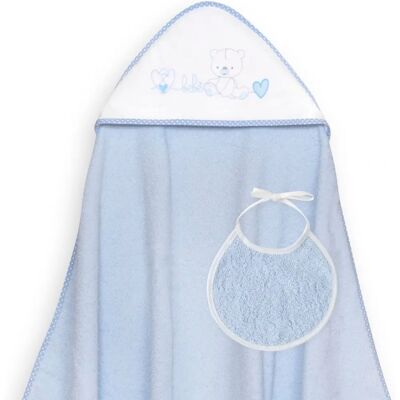 Generic - Toalha Banho 100x100 - Azul - Corazones - Towel Generic - Toalha Banho 100x100 - Azul - Corazones - Towel