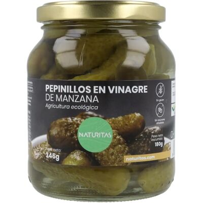 Pepinillos con Vinagre de Manzana Naturitas Essentials - Orgánico, Sin Azúcar, Sin Gluten Pepinillos con Vinagre de Manzana Naturitas Essentials - Orgánico, Sin Azúcar, Sin Gluten