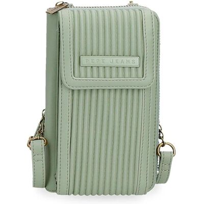 Pepe Jeans for woman - Aurora green mobile phone wallet - Casual, Synthetic, Wallet Pepe Jeans for woman - Aurora green mobile phone wallet - Casual, Synthetic, Wallet