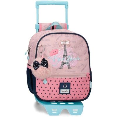 Enso Modell 95221T1 Rosa Casual Ryggsäck för Flickor - Ryggsäck Enso Modell 95221T1 Rosa Casual Ryggsäck för Flickor - Ryggsäck