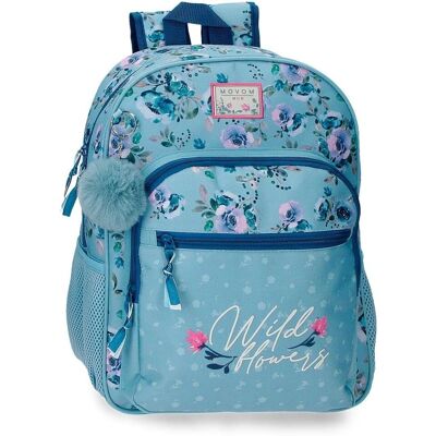 Joumma Bags Movom Vilda Blommor Ryggsäck - Casual Polyester Blå - 30x38x12cm Joumma Bags Movom Vilda Blommor Ryggsäck - Casual Polyester Blå - 30x38x12cm
