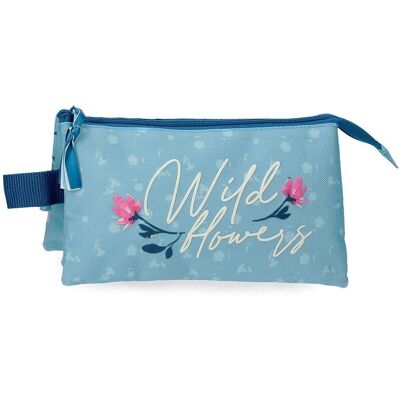 Movom Model 2754321 Kids Blue Three-Compartment Pencil Case - Casual Polyester Movom Model 2754321 Kids Blue Three-Compartment Pencil Case - Casual Polyester