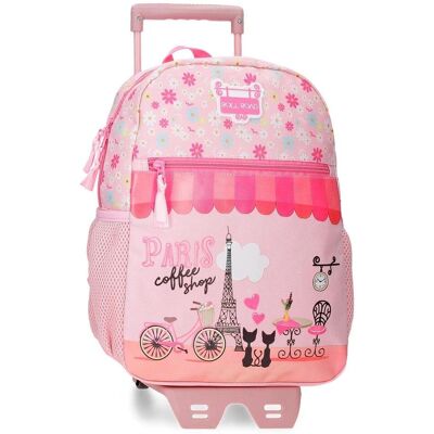 Roll Road Model 48421T1 - Kinderen Roze Casual Rugzak Roll Road Model 48421T1 - Kinderen Roze Casual Rugzak
