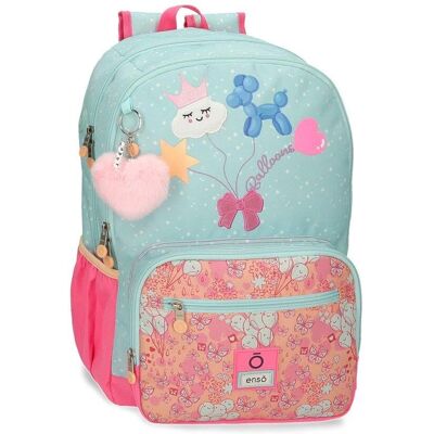 Enso Model 9552721 Double Compartment Turquoise Backpack - Backpack Enso Model 9552721 Double Compartment Turquoise Backpack - Backpack
