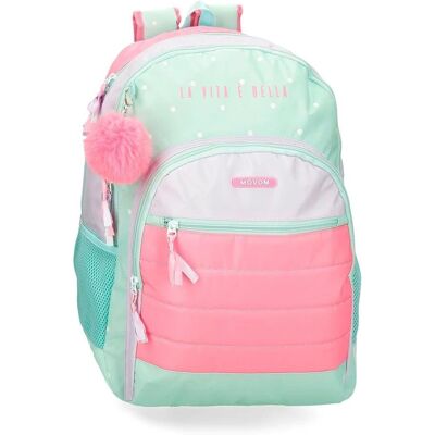Sac à dos unisexe pour enfants Movom - Deux compartiments, turquoise Sac à dos unisexe pour enfants Movom - Deux compartiments, turquoise