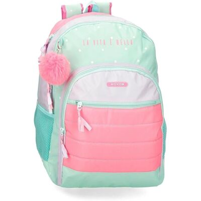 Mochila escolar unisex Movom para niños - Casual Poliéster Turquesa Mochila escolar unisex Movom para niños - Casual Poliéster Turquesa