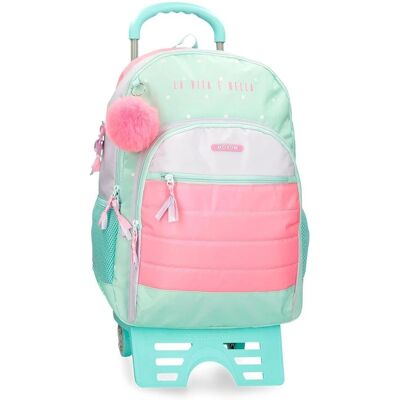 Movom Sac École Unisexe pour Enfants - Trolley, 2 Compartiments, Polyester Movom Sac École Unisexe pour Enfants - Trolley, 2 Compartiments, Polyester