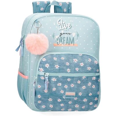 Movom Modèle 37623D1 Sac à dos scolaire turquoise décontracté - Publicité Movom Modèle 37623D1 Sac à dos scolaire turquoise décontracté - Publicité
