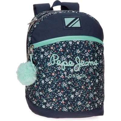 Pepe Jeans Unisex Granatowy Casual Plecak - Plecak Pepe Jeans Unisex Granatowy Casual Plecak - Plecak
