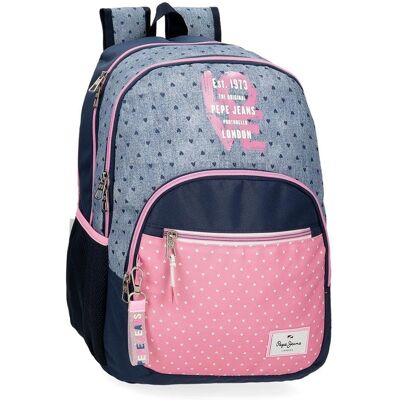 Plecak Pepe Jeans Noni - Casual, Wielokolorowy, Poliester Plecak Pepe Jeans Noni - Casual, Wielokolorowy, Poliester