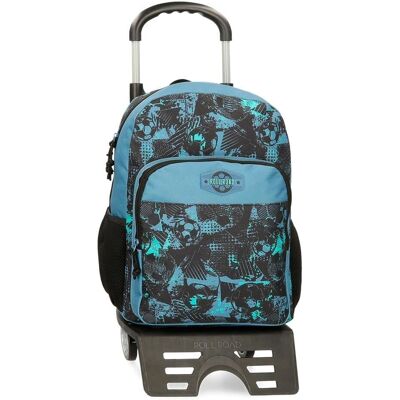 Roll Road Unisex Gyerek hátizsák - 40cm Casual Poliészter Roll Road Unisex Gyerek hátizsák - 40cm Casual Poliészter