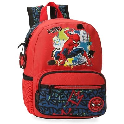 Mochila casual unissex Spider-Man Disney - 32cm Vermelha Mochila casual unissex Spider-Man Disney - 32cm Vermelha