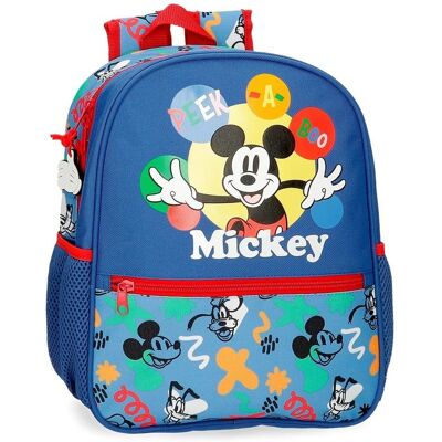 Sac à Dos Scolaire en Polyester Bleu Peek A Boo DISNEY Sac à Dos Scolaire en Polyester Bleu Peek A Boo DISNEY
