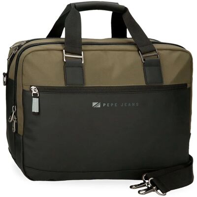 Pepe Jeans Unisex - Carteron Laptoptasche - Casual, Polyester, Dunkelgrün Pepe Jeans Unisex - Carteron Laptoptasche - Casual, Polyester, Dunkelgrün