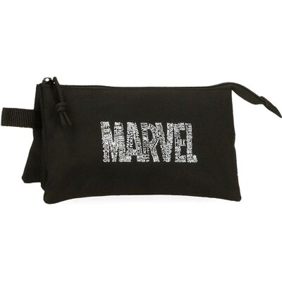 Trousse triple logo de personnage Marvel - Trousse scolaire Trousse triple logo de personnage Marvel - Trousse scolaire