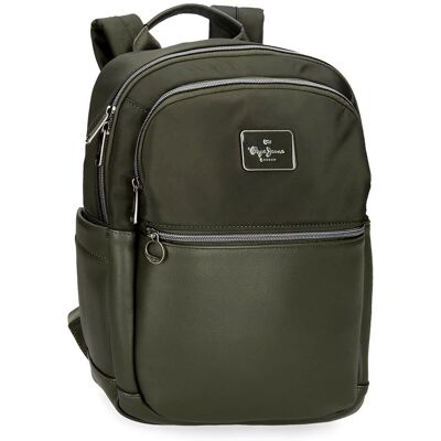 Pepe Jeans unisex 7092042 - Sac à dos, Vert, Polyester Pepe Jeans unisex 7092042 - Sac à dos, Vert, Polyester
