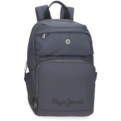 Pepe Jeans Unisex Mochila Gris de Dos Compartimentos - Mochila Pepe Jeans Unisex Mochila Gris de Dos Compartimentos - Mochila