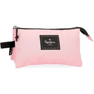 Trousse scolaire en polyester rose PEPE JEANS Aris - Trousse scolaire Trousse scolaire en polyester rose PEPE JEANS Aris - Trousse scolaire