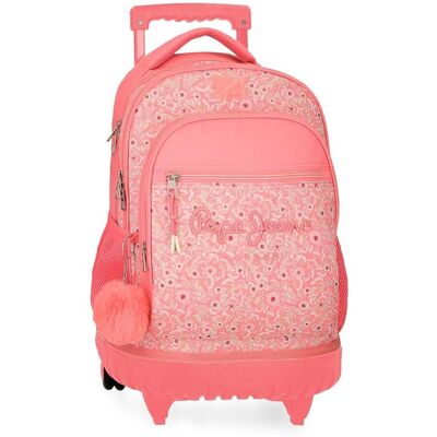 Pepe Jeans Roze Rugzak - Casual Polyester voor Meisjes Pepe Jeans Roze Rugzak - Casual Polyester voor Meisjes