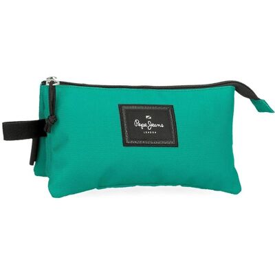Trousse scolaire verte Aris Evergreen PEPE JEANS - Trousse scolaire Trousse scolaire verte Aris Evergreen PEPE JEANS - Trousse scolaire