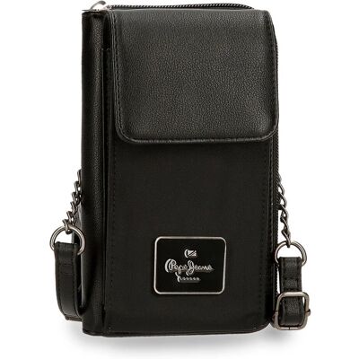 Pepe Jeans Unisex Preto Porta Celular e Cartões - Porta Celular e Cartões Pepe Jeans Unisex Preto Porta Celular e Cartões - Porta Celular e Cartões