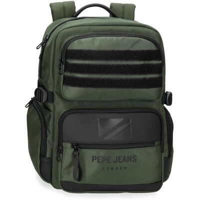 Sac à dos unisex Pepe Jeans Bromley - Casual, Vert, Polyester Sac à dos unisex Pepe Jeans Bromley - Casual, Vert, Polyester