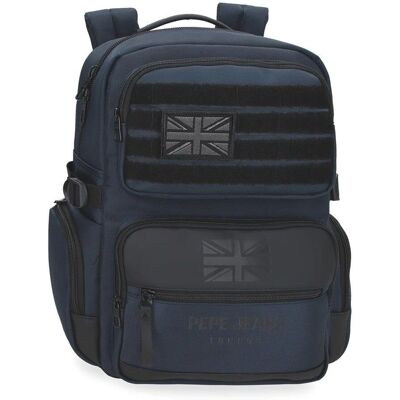 Pepe Jeans Bromley 24 marine Sac à dos en polyester résistant à l'eau - Sac à dos Pepe Jeans Bromley 24 marine Sac à dos en polyester résistant à l'eau - Sac à dos