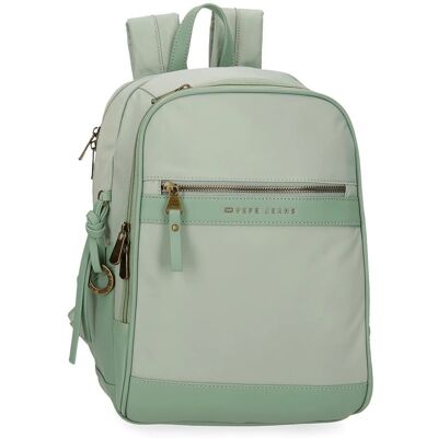 Pepe Jeans Morgan Groen Computer Rugzak - Casual Pepe Jeans Morgan Groen Computer Rugzak - Casual