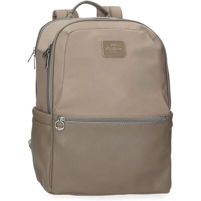 Pepe Jeans Christine Taupe Laptopryggsäck i Konstläder Pepe Jeans Christine Taupe Laptopryggsäck i Konstläder