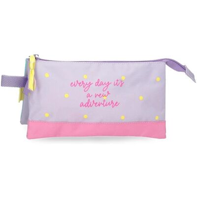 Étui Movom New Adventure Lilas - Trousse pour crayons Étui Movom New Adventure Lilas - Trousse pour crayons