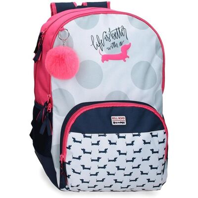 Sac à dos scolaire Teckel - Réglable, Léger, Durable, Quatre roues Sac à dos scolaire Teckel - Réglable, Léger, Durable, Quatre roues
