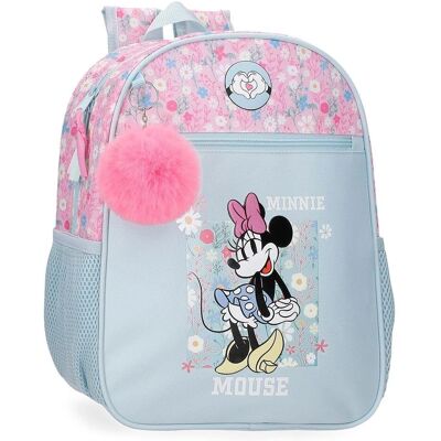 Disney Minnie Happy Jasnoniebieski Poliesterowy Plecak Szkolny Disney Minnie Happy Jasnoniebieski Poliesterowy Plecak Szkolny