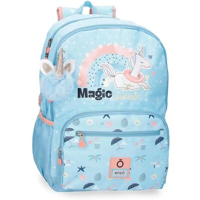 Plecak Pompom Jasnoniebieski Enso Magic Summer - Plecak Plecak Pompom Jasnoniebieski Enso Magic Summer - Plecak