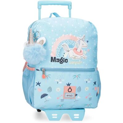 Enso Lichtblauwe Polyester School Rugzak - School Rugzak Enso Lichtblauwe Polyester School Rugzak - School Rugzak