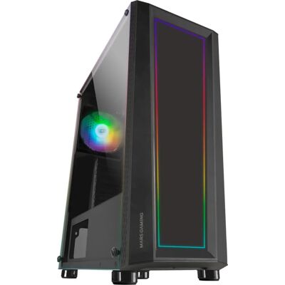 Mars Gaming MC-ART Számítógépház - Üveg - RGB világítás Mars Gaming MC-ART Számítógépház - Üveg - RGB világítás