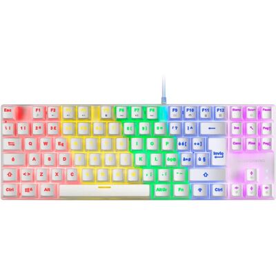Mars Gaming Wit MK80 Mechanisch Gaming Toetsenbord - Italiaans Lay-out Mars Gaming Wit MK80 Mechanisch Gaming Toetsenbord - Italiaans Lay-out