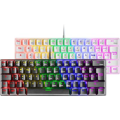 Klawiatura mechaniczna Mars Gaming MK60 - Kompakt, RGB, Wieloplatformowa Klawiatura mechaniczna Mars Gaming MK60 - Kompakt, RGB, Wieloplatformowa