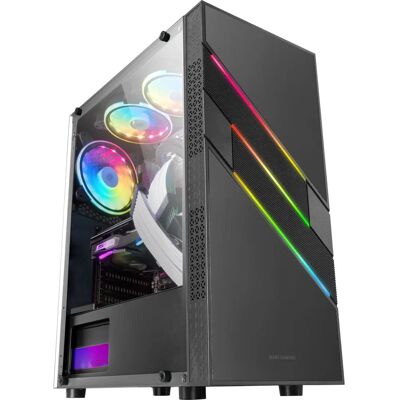Mars Gaming MC-U3 Fekete PC ház - ATX, MicroATX, Mini ITX, Edzett Üveg Mars Gaming MC-U3 Fekete PC ház - ATX, MicroATX, Mini ITX, Edzett Üveg