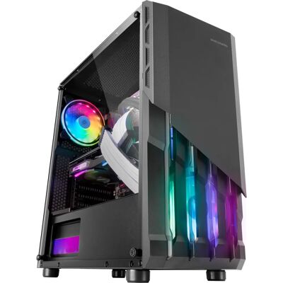 MC-X2 Tower Mars Gaming - RGB ventilátorok - Folyadékhűtés támogatás - Teljes oldalsó ablak - ATX MC-X2 Tower Mars Gaming - RGB ventilátorok - Folyadékhűtés támogatás - Teljes oldalsó ablak - ATX