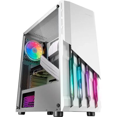 Mars Gaming MC-X2 Torony - RGB, ATX, Fehér Mars Gaming MC-X2 Torony - RGB, ATX, Fehér