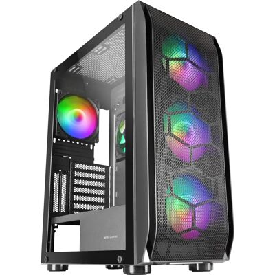 Mars Gaming MC-KX Fekete Torony Számítógépház - ARGB, E-ATX, Csendes Ventilátorok Mars Gaming MC-KX Fekete Torony Számítógépház - ARGB, E-ATX, Csendes Ventilátorok