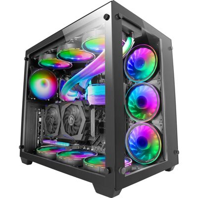 Mars Gaming MCV3 Custom XXL E-ATX számítógépház - Kétszeres Edzett Üveg Mars Gaming MCV3 Custom XXL E-ATX számítógépház - Kétszeres Edzett Üveg